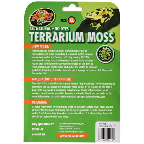 Zoo Med Terrarium Moss 30-40 Gallons
