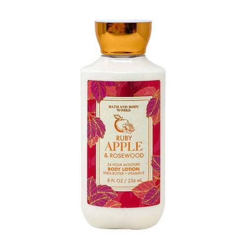 Bath & Body Works Ruby Apple & Rosewood 3 Piece 24 Hour Moisture Body Lotion Set