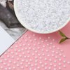 6000Pcs 4mm White Flatback Pearls for Nail Art Half Round Pearls Bulk for Artwork Making Craft DIY Accessory