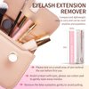 PITHER Lash Remover for Lash Extensions 10ml, DIY Eyelash Extension Remover Self-Use at Home Eyelash Glue Remover Non-irritating Soothing Oil Texture for Lash Clusters