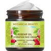 Botanical Beauty ROSEHIP OIL HYDRATION FACE CREAM. For Normal - Dry - Sensitive Skin. Moisturized and nourished 4 Fl. oz. - 120 ml.