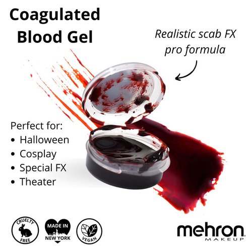 Mehron Makeup Coagulated Blood | Fake Blood Makeup | SFX Makeup for Halloween | 0.5 oz (14 g)