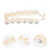 FRCOLOR Pearl Banana Clip, Ponytail Clip Combs, Classic Banana Hair Clips for Thick Thin Fine Hair, Hair Accessories for Girls Women