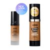 Kiss New York Professional Liquid Foundation - Lightweight and Hydrating Formula, Natural Finish, Control Shine, Cover Pores, Medium to Full Coverage, Green Tea Extract (Warm Honey)