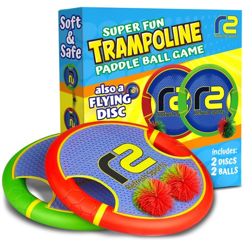 Kids Bouncy Paddles & Flying Disc: Gifts for Boys & Gift Ideas for Kids 2023 - Kids Sports Gifts & Sports Games for Boys 8-12 Toss & Catch Games & Yard Toys Outdoor Games for Kids with Stringy Balls