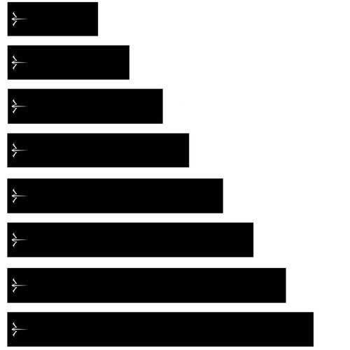 White Water Archery Matte Black Icon Logo Arrow Wraps 15 pk Choose Length Width (4, 1)