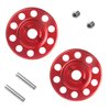 TOOMOD CW-01 Aluminum Rear Wheel Adapter Hub for Tamiya Lunch Box Chassis CW01 Upgrade Parts （Red）