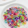 Mulutoo 200 Pcs 10MM AB Color Crystal Acrylic Beads Round Faceted Crystal Plastic Bead Spacer Beads for Jewelry Making, Bracelets Necklaces Earrings Wind Chimes Suncatchers(401 - Transparent AB)