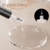 MAYCHAO Clear Blooming Gel, 15ml Soak Off Nail Lamp Gel Nail Polish Glossy Finish Long Lasting for Home Nail DIY Manicure, 0.5 OZ