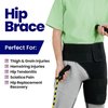 Hip Brace Thigh Compression Sleeve | Hip Sciatica Pain Relief Device Brace | Hamstring & Groin Compression Sleeve Wrap for Sciatic Nerve Relief | Hip Support Brace for Women & Men | Small / Right