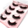 8Pairs Wispy Mink Lashes Fluffy Eye Lashes Natural Look 5D Volume Fake Eyelashes Pack 3D622 by BTLLSSH