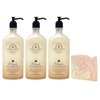 Bath & Body Works Aromatherapy Steeped Invigoration Rose + Tangerine + Tea 3 Body Lotion Set with a Himalayan Salts Springs Sample Soap