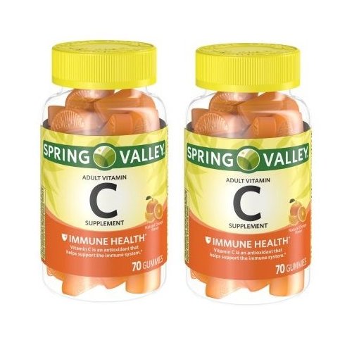 Spring Valley - Gummie Vitamin C 240 mg, 70 Orange Gummies (Pack of 2)