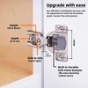 DecoBasics 10 Pack 1/2 inch Overlay Soft Close Cabinet Hinges for Kitchen Cabinets Door -Concealed Self Closing Face Frame Cabinet Hinges Brushed Nickel -Built-in Soft Close Hinges Damper-3 Way Adjust