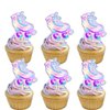 18pcs Glitter Roller Skates Dessert Cupcake Topper Children Boy Girl Happy Birthday Party Decorations 80s 90s Retro Hip Hop Roller Skating Theme Decor Supplies