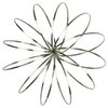 Original GeoFlux 2-Pack of Mesmerizing 3-D Kinetic Sculpture & Interactive Spring Toys, Silver Metallic