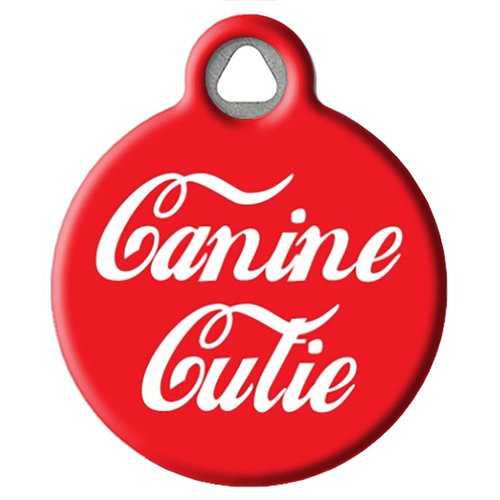 Dog Tag Art Canine Cutie - Custom Pet ID Tag for Dogs and Cats - Small Size