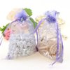 Zhiheng 100pcs Organza Wedding Party Gift Bags Butterfly Drawstring Pouches Jewelry Gift Bags Christmas Party Gift Favor Bags (4"x6", Purple)