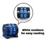 Life Counter - Game Counter - HP Tracker for TCG, CCG, TTRPG, Board Games, Card Games... (2 Gray Rings+White Numbers)