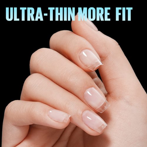 TOMICCA Extra Short Coffin Nail Tips 240Pcs Full Cover Gel Nails, Soft Acrylic Gel Nail Tips for Nail Extension, 15 Sizes Pre-shaped Half Matte Fake Gel Nail Tips for Beginner DIY Nail Salon