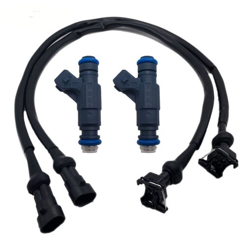 SET OF 2 Fuel Injector with Pigtail Harness Compatible with Polaris Ranger RZR Sportsman 700 800