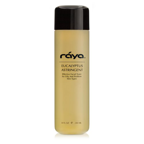 RAYA Eucalyptus Astringent with AHA 6 oz (G-207) | Exfoliating Glycolic Facial Toner for Oily and Break-Out Skin | Helps Balance pH and Dry Up Blemishes | Made with Alpha Hydroxy Acids
