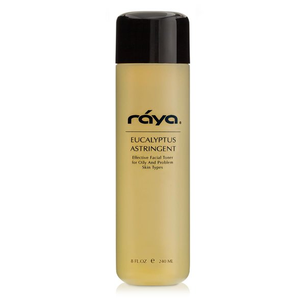 RAYA Eucalyptus Astringent with AHA 6 oz (G-207) | Exfoliating Glycolic Facial Toner for Oily and Break-Out Skin | Helps Balance pH and Dry Up Blemishes | Made with Alpha Hydroxy Acids