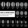 LuckForever 300pc XS Gel X Nail Tips Extra Short Round Square Fake Nails Clear Press on Nails Clear Soft Gel Nail Tips Full Cover Short False Nail Tip for Acrylic Nails Extension Press Nails Making