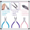 Jewelry Pliers, SONGIN 3 Pack Jewelry Pliers Set Tools Includes Needle Nose Pliers Round Nose Pliers Wire Cutters Chain Nose Pliers for Jewelry Making Repair, Wire Wrapping, Beading and Crafts