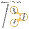 8 Pcs 3/32'' Cuticle Clean Drill Bit Barrel Cuticle Nail Drill Bit Set Electric Nail File Machine Cuticle Bit Diamond Nail Bits Manicure Pedicure Polishing Kit with Case for Nail Salon Manicure