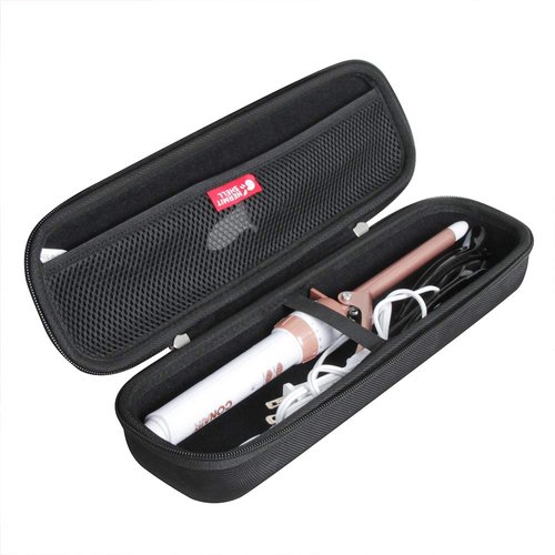 Hermitshell Hard Travel Case for Conair Double Ceramic Curling Iron 0.5 Inch / 0.75 Inch / 1 Inch / 1.25 Inch / 1.5 Inch Curling Iron (Black)