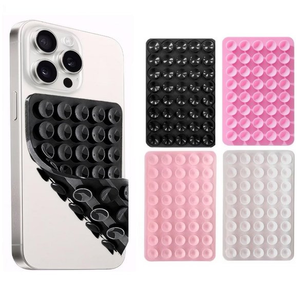 4 Pack Double Sided Suction Cup Phone Holder, Sticky Grippy Ventosas para Celular