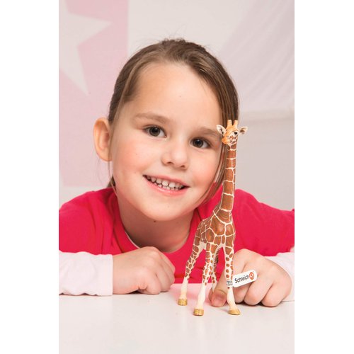 Schleich Wild Life, Animal Figurine, Animal Toys for Boys and Girls 3-8 years old, Male Giraffe, Ages 3+