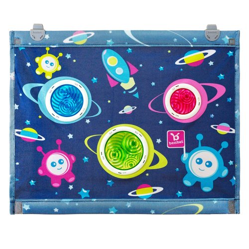 Benbat Sunshade for Cars - Space Pattern Car Sunshades for Kids and Car Window Shades for Baby - Premium Car Sunshades and Car Side Window Shade - Gifts for Baby Shower and Newborn Gifts (Blue)