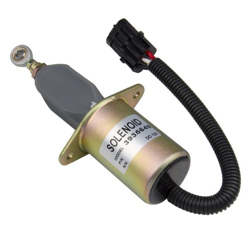 Replacement 12V Only Fuel Shut Off Solenoid 3" For 5.9L or 8.3L Cummins Diesel Engine 3935649