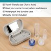 Sports Vision World Travel Kit Gray RGP Hard Contact Lenses Mirror RGP Case & Suction Remover