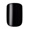 KISS Gel Fantasy Press On Nails, Nail glue included, 'Aim High', Black, Short Size, Squoval Shape, Includes 28 Nails, 2g Glue, 1 Manicure Stick, 1 Mini File, 1 Adhesive Tab