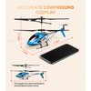 SYMA Remote Control Helicopter, S107H-E Aircraft with Altitude Hold, One Key take Off/Landing, 3.5 Channel, Gyro Stabilizer and High &Low Speed, LED Light for Indoor to Fly for Kid and Beginner Blue