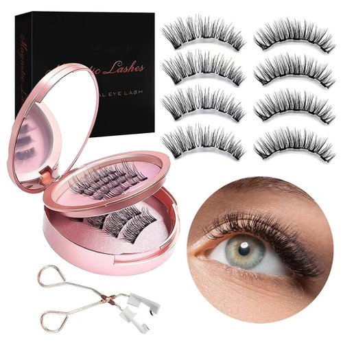 Magnetic Eyelashes, Reusable & Lightweight Synthetic Lashes for a Natural, Glamorous Look, No Glue Required, Effortless Beauty Enhancement