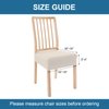 smiry Stretch Jacquard Seat Covers for Dining Room Chairs Set of 6, Removable Washable Chair Seat Protector Slipcovers, No Rear Covers, Beige