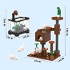 Nubee Cat Tree and Fish Tank Building Set, Farm Animals Cat Climber House with Cats, Fish and Parrot, Cute Action Figure Building Toys Creative Christmas Birthday Gift for Boys Girls 8+