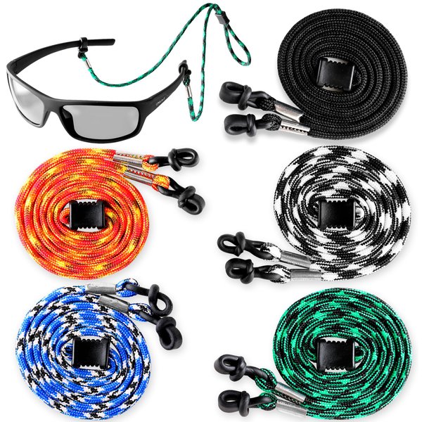 SIGONNA Eyeglasses String Holder Strap Cord - Eyeglass Chain for Men Women - Glasses Lanyard Holders Around Neck - Sports Eye Glass Straps Sunglass Retainer