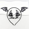 RFTWXHPN Halloween Bat Wing Headband Hair Clip Black Devil Wings Hair Clips Headbands for Women Girls Halloween Costumes Cosplay Headbands Hair Accessories for Women Bat Ears Headband