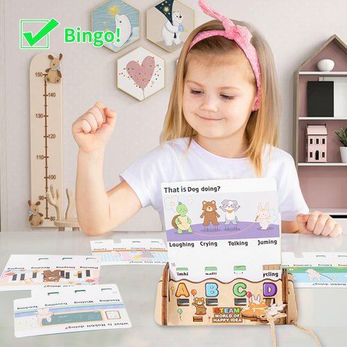 Flash Cards for Toddlers 40 Double Sides Flashcards, Colors & Shapes Flash Cards, Logic Key Montessori Toys, Preschool Learning Activities for 2 3 4 Years Old (Word Logic Decryption)