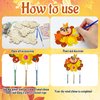 16 Pack Thanksgiving Party Favors,Fall Turkey Wind Chime Craft Kit,Autumn Harvest Party Wooden Arts DIY Coloring Craft for Kindergarten Fiesta Fall Thanksgiving Party Art Activity Supplies(Turkey)
