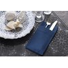Navy Dinner Napkins Cloth Like with Built-in Flatware Pocket, Linen-Feel Absorbent Disposable Paper Hand Napkins for Kitchen, Bathroom, Parties, Weddings, Dinners or Events, 16x16 inches, Pack of 50