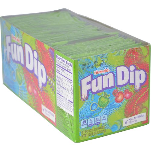 Wonka Fun Dip, Assorted Flavor Party Pack, 0.43 Ounce Packets (48 Count)