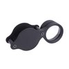 Mini Pocket Magnifier 30X 26MM Foldable Handheld Jewelry Loupe Metal Reading Magnifying Glasses Black for Small Prints, Coins,Science, Low Vision, Gift for Seniors and Kids
