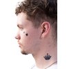 Thug Ink Temporary Tattoos - Volume II - 6 Temporary Tattoos ~ Face Tattoos ~ Ice Cream Cone, Dagger, Crown, Cross, etc ~ Thug Life ~ Fake Tattoos ~ Water-transfer Tattoos