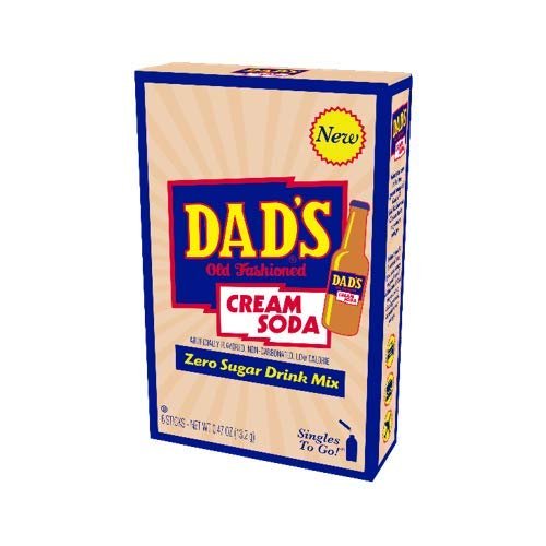 Dad's Old Fashion Cream Soda Singles To Go Drink Mix, 0.47 OZ, 6 CT (6)